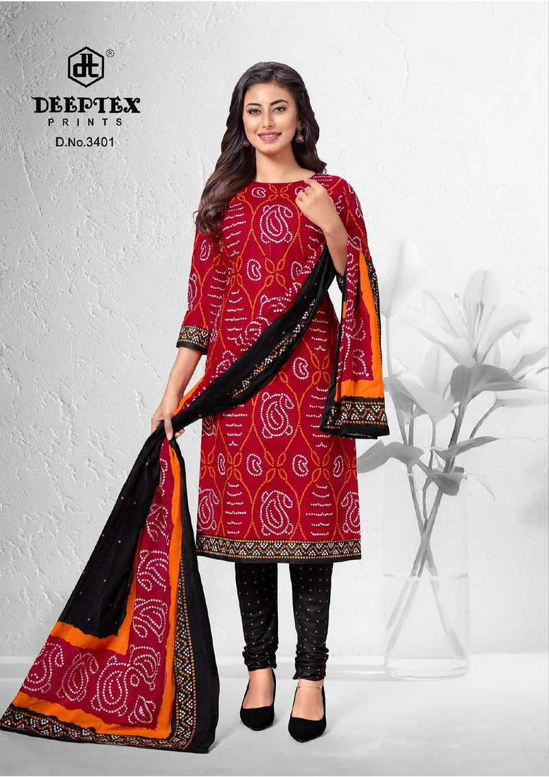 Deeptex Prints Classic Chunaris Vol 34 Pure Cotton Printed Casual Salwar Suit