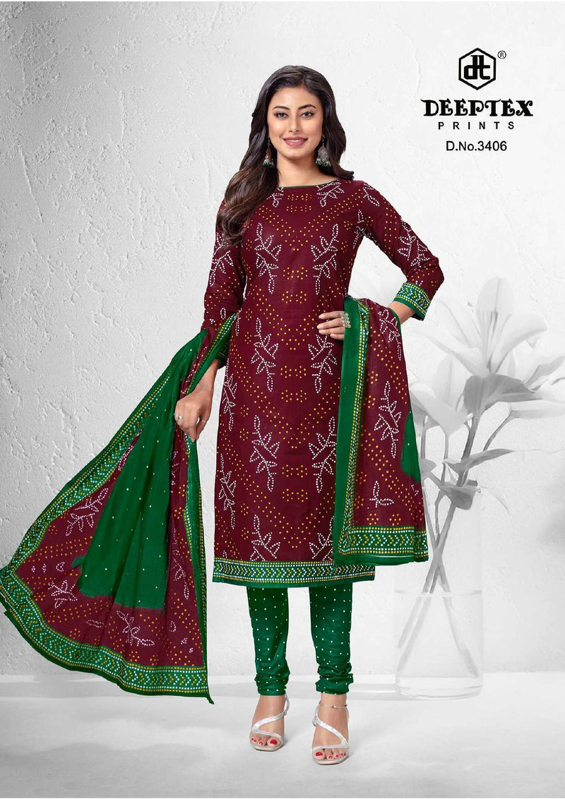 Deeptex Prints Classic Chunaris Vol 34 Pure Cotton Printed Casual Salwar Suit