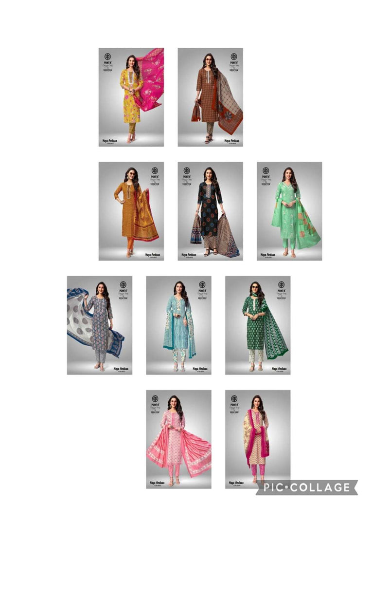 Deeptex Prints Naya Andaaz Vol 6 Cotton Daily Wear Combo Set Of Kurti