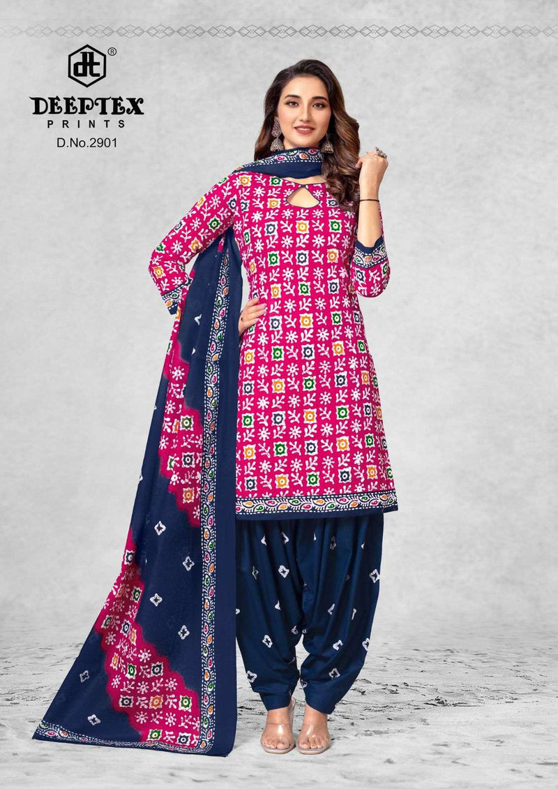 Deeptex Prints Batik Plus Vol 29 Pure Cotton Patiyala Dress