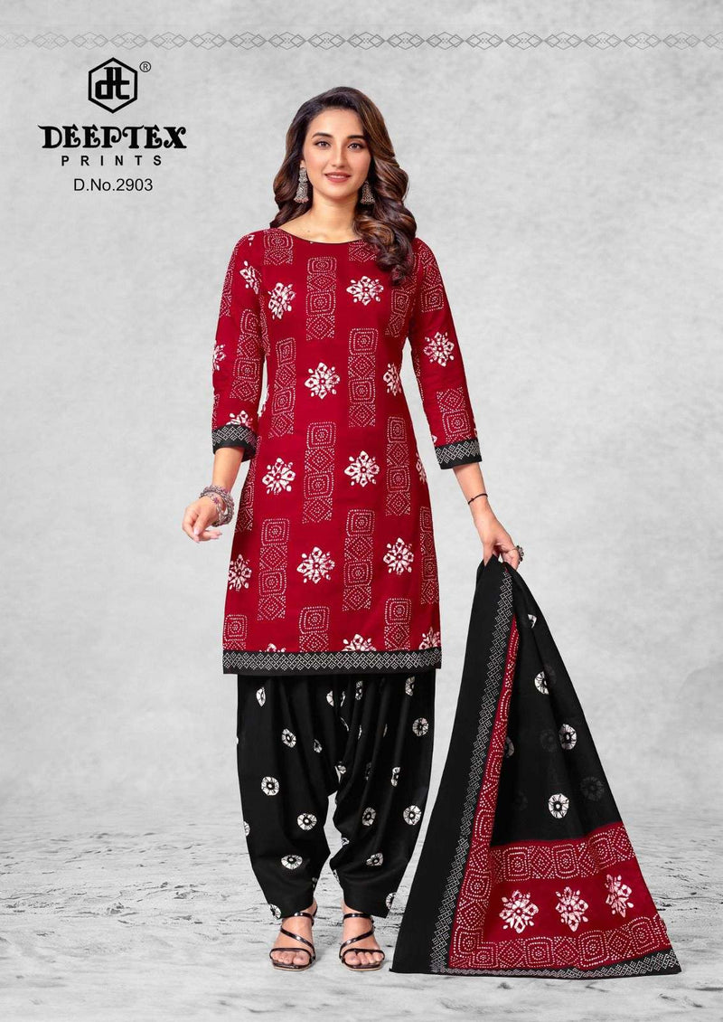 Deeptex Prints Batik Plus Vol 29 Pure Cotton Patiyala Dress
