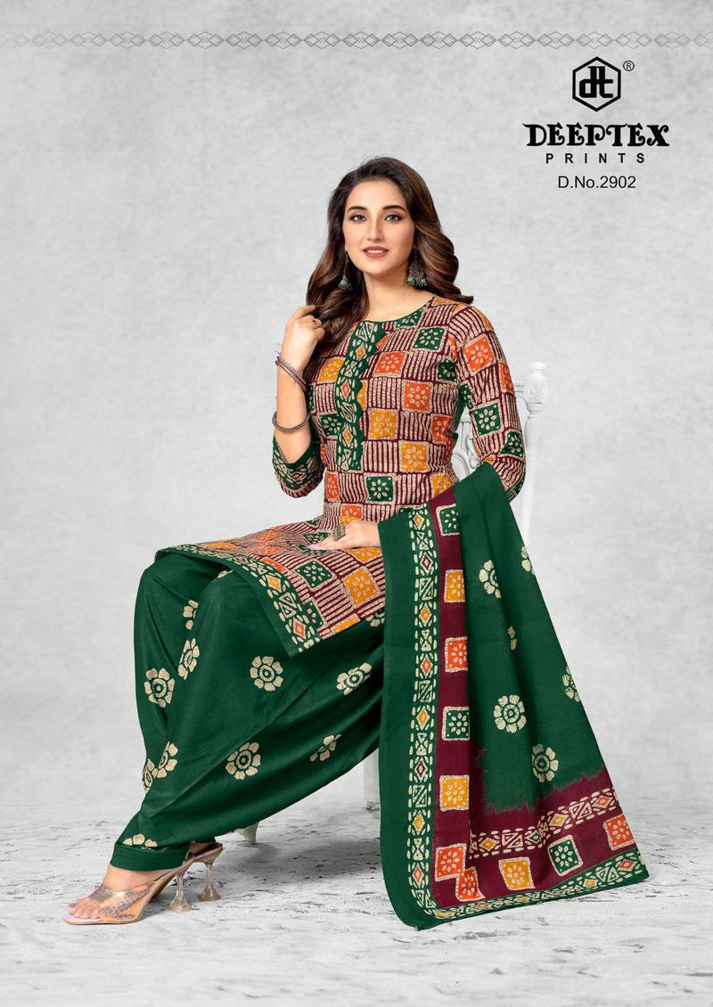 Deeptex Prints Batik Plus Vol 29 Pure Cotton Patiyala Dress