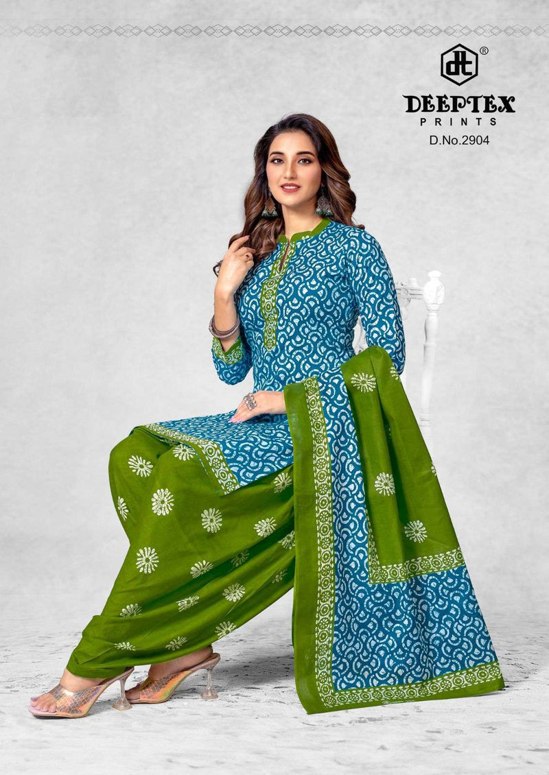 Deeptex Prints Batik Plus Vol 29 Pure Cotton Patiyala Dress