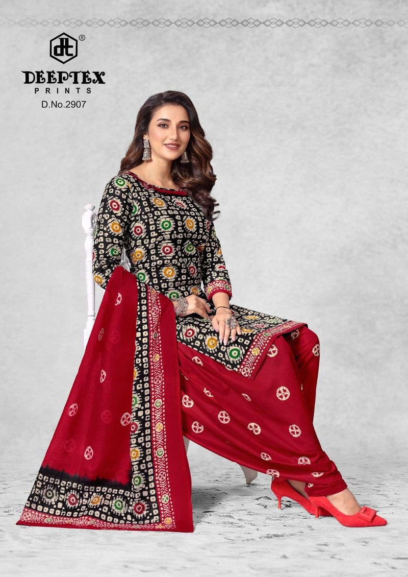 Deeptex Prints Batik Plus Vol 29 Pure Cotton Patiyala Dress