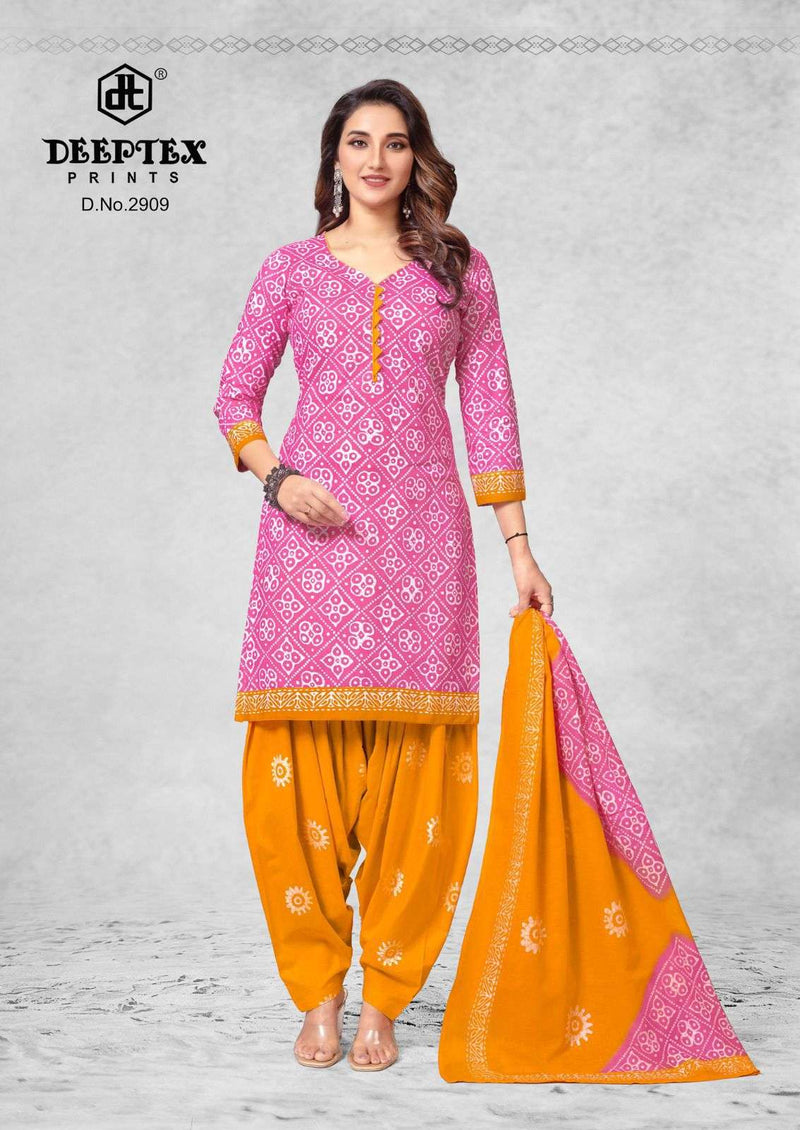 Deeptex Prints Batik Plus Vol 29 Pure Cotton Patiyala Dress