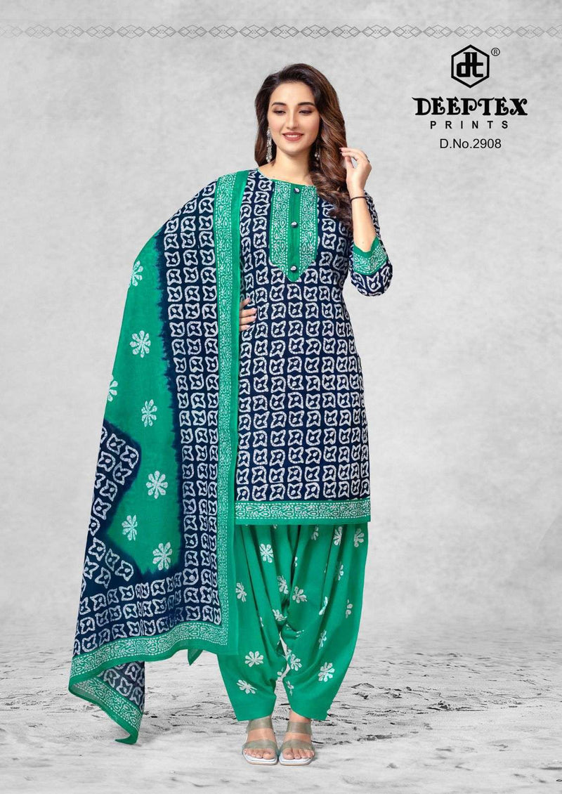 Deeptex Prints Batik Plus Vol 29 Pure Cotton Patiyala Dress