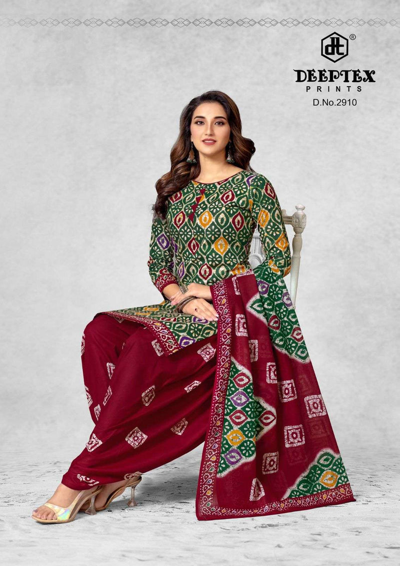 Deeptex Prints Batik Plus Vol 29 Pure Cotton Patiyala Dress