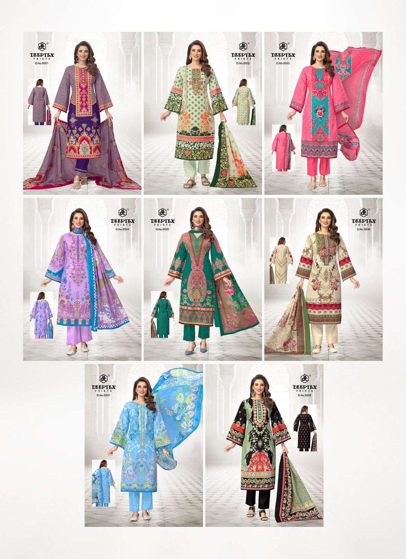 Deeptex Prints Roohi Zara Vol 5 Pure Lawn Print Casual Wear Salwar Suit