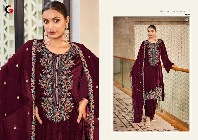 Deepsy Suits Gull Jee Ek Noor Velvet With Embroidery Winter Suits Collection