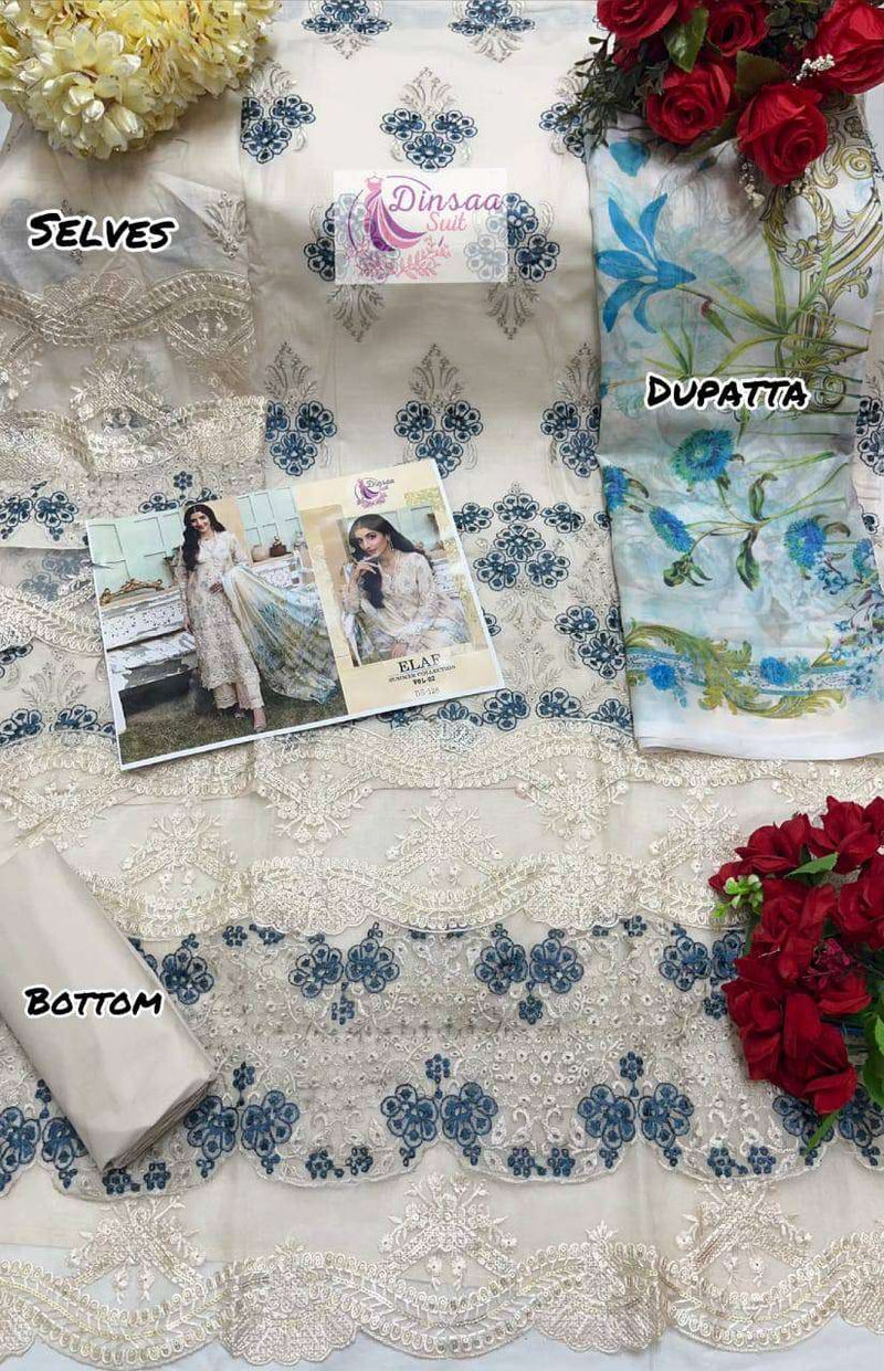 Dinsaa Suit Elaf Summer Collection Vol 2 Nx Cotton Embroidery Designer Salwar Kameez