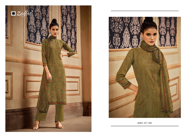 Zulfat Designer Suits Elahi Pashmina Designer Party Wear Suit
