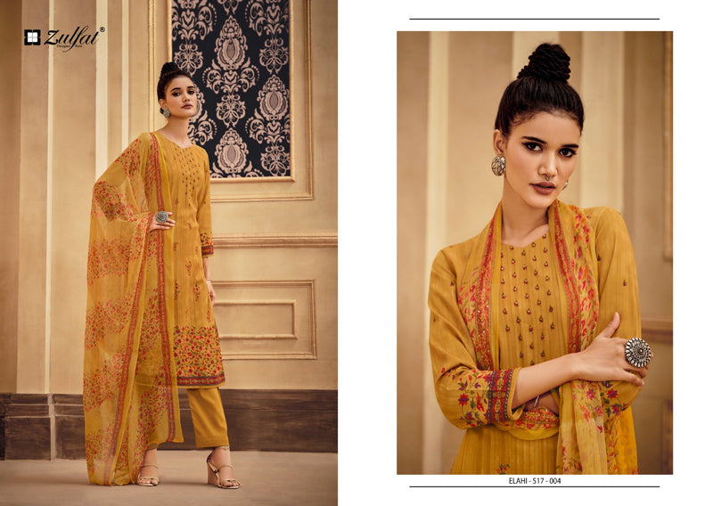 Zulfat Designer Suits Elahi Pashmina Designer Party Wear Suit