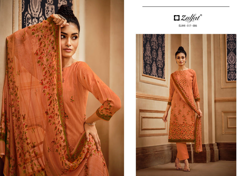 Zulfat Designer Suits Elahi Pashmina Designer Party Wear Suit