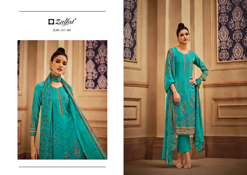 Zulfat Designer Suits Elahi Pashmina Designer Party Wear Suit