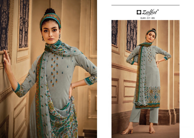 Zulfat Designer Suits Elahi Pashmina Designer Party Wear Suit