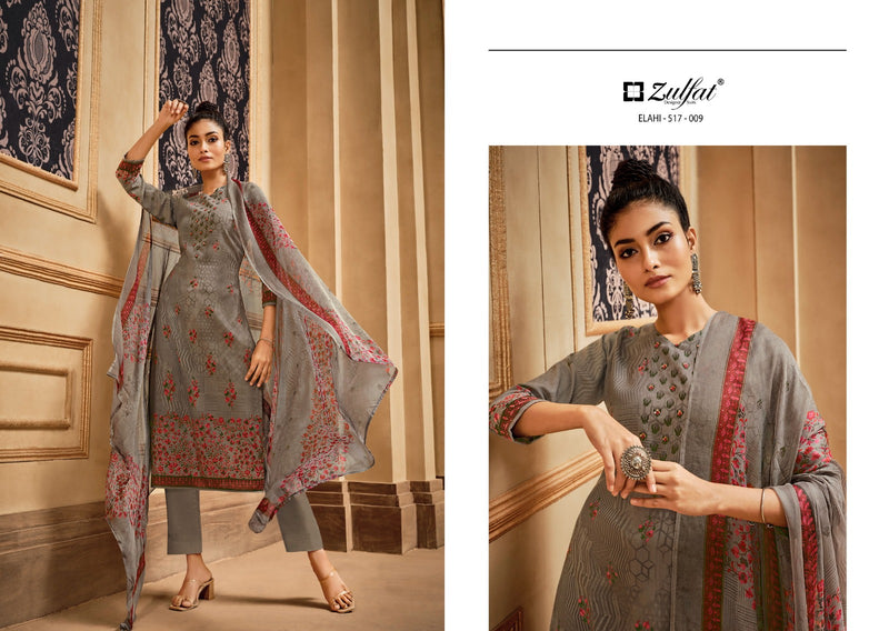 Zulfat Designer Suits Elahi Pashmina Designer Party Wear Suit