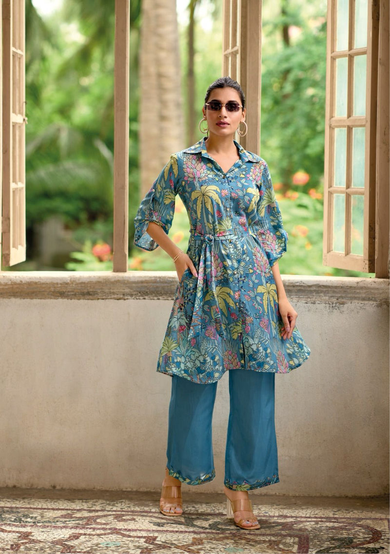 Kailee Fashion Eliza Muslin Handwork Printed Fancy Kurti Collection