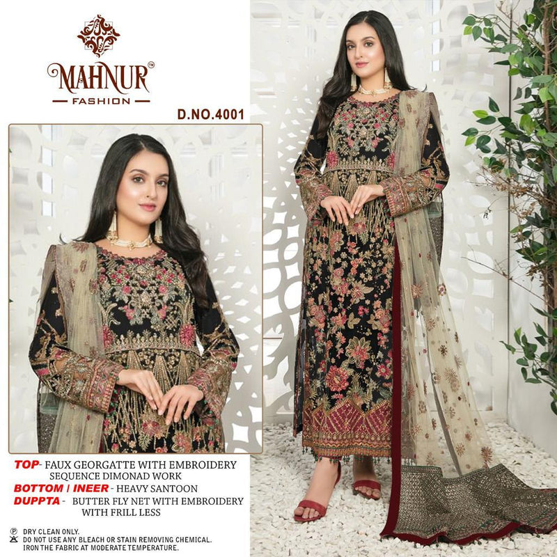 Mahnur Fashion Emaan Adeel Premium Collection Vol 4 Georgette Fancy Embroidery Suits