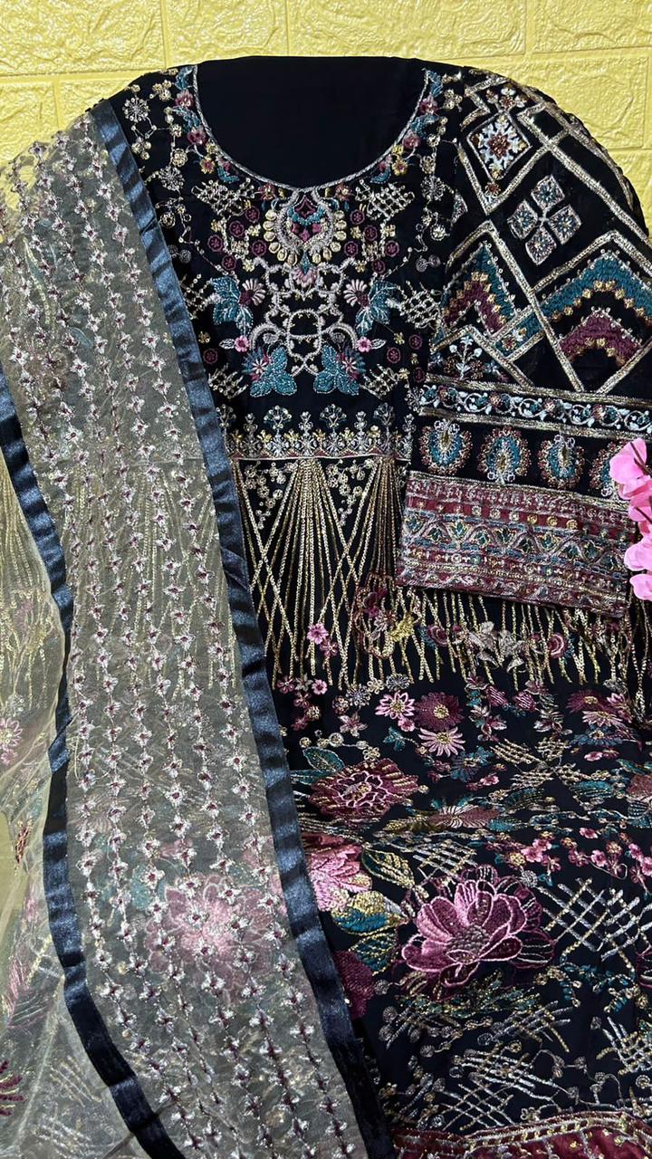 Mahnur Fashion Emaan Adeel Premium Collection Vol 4 Georgette Fancy Embroidery Suits