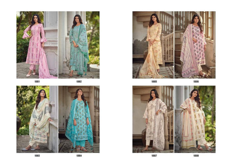 Kilory Trends Evelyn Lawn Cotton Khaddi Foil Printing Fancy Embroidery Work Partywear Salwar Suits