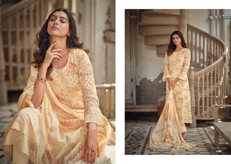Kilory Trends Evelyn Lawn Cotton Khaddi Foil Printing Fancy Embroidery Work Partywear Salwar Suits