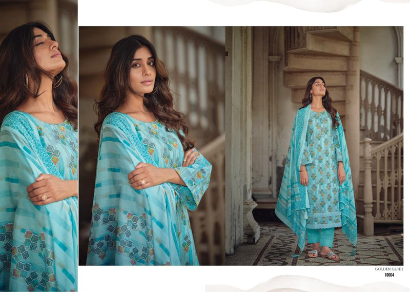 Kilory Trends Evelyn Lawn Cotton Khaddi Foil Printing Fancy Embroidery Work Partywear Salwar Suits