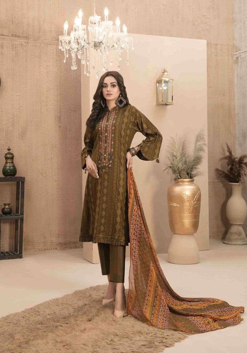 Hala Ezra Vol 1 Cambric Cotton Heavy Self Embroidery Work Fancy Salwar Kameez