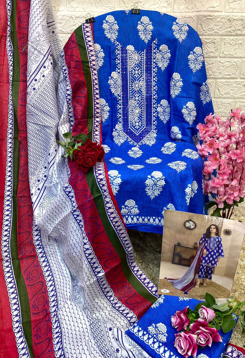 Hala Ezra Vol 1 Cambric Cotton Heavy Self Embroidery Work Fancy Salwar Kameez
