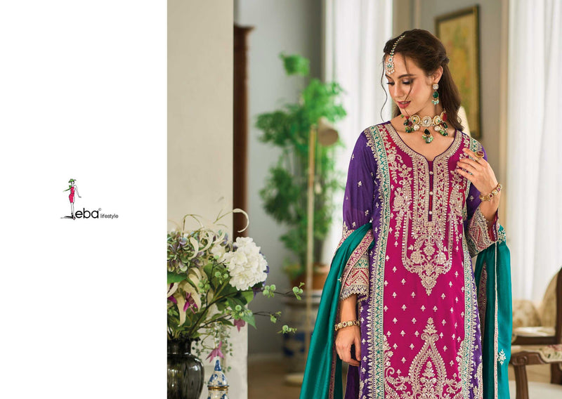 Eba Lifestyle Swara Premium Silk Embroidered Work Stylish Readymade Kurti
