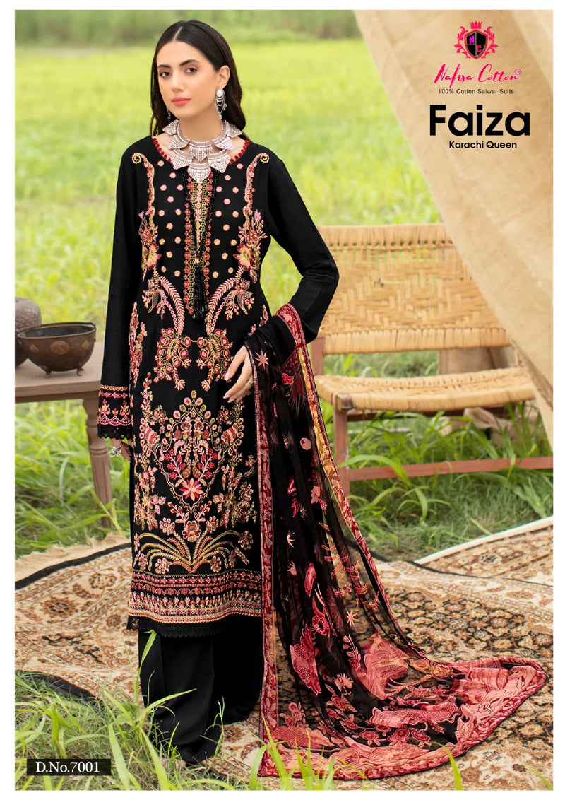 Nafisa Cotton Faiza Karachi Queen Vol 7 Printed Karachi Cotton Suits