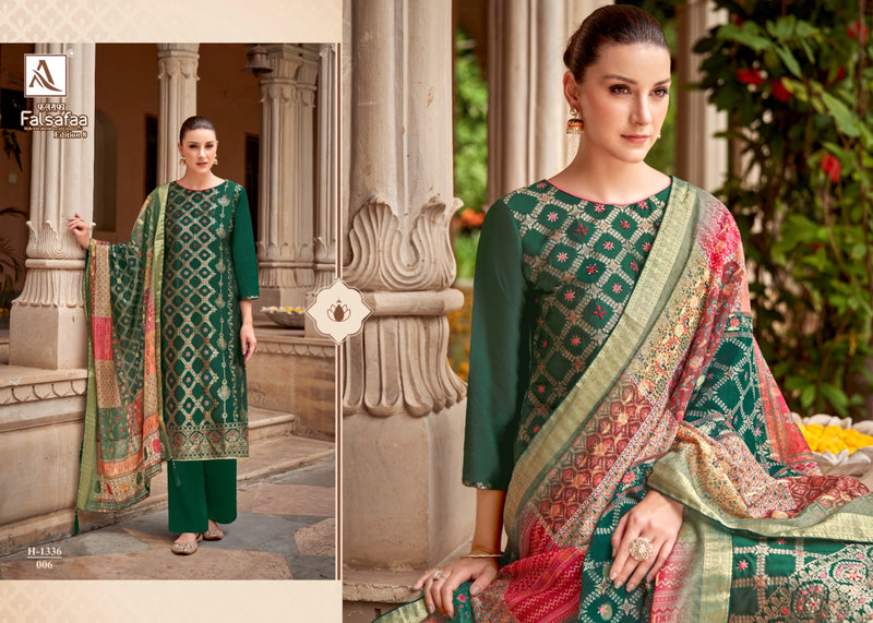 Alok Suit Falsafaa Edition Vol 8 Jacquard With Elegant Hand Work Suits
