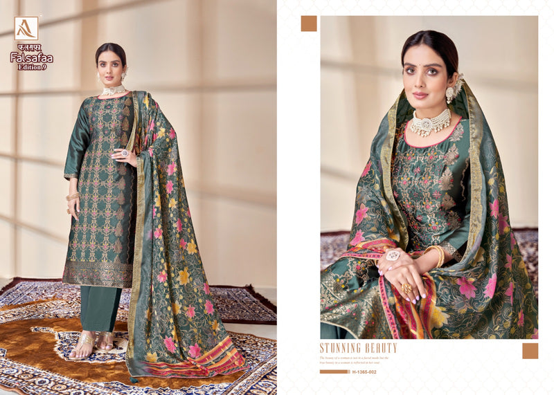 Alok Suit Falsafaa Edition Vol 9 Dola Jacquard Elegant Designer Suit Collection