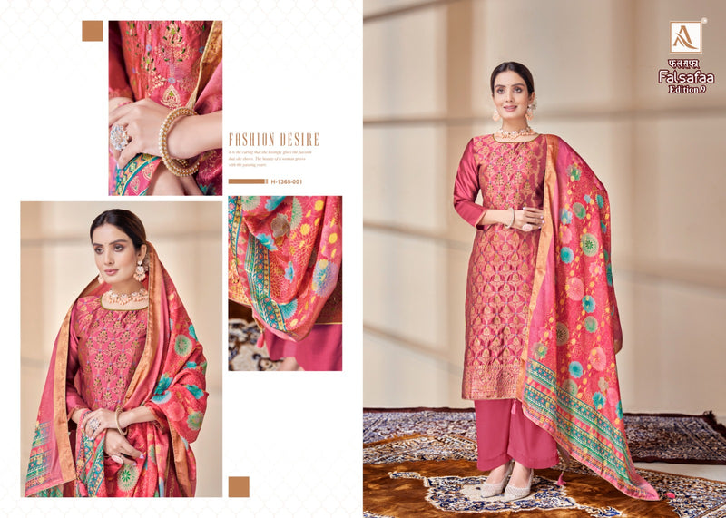 Alok Suit Falsafaa Edition Vol 9 Dola Jacquard Elegant Designer Suit Collection