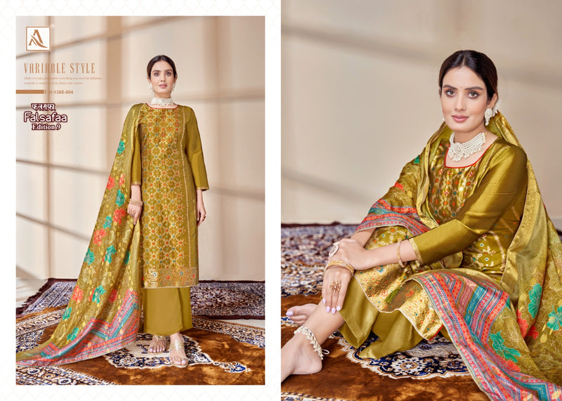 Alok Suit Falsafaa Edition Vol 9 Dola Jacquard Elegant Designer Suit Collection