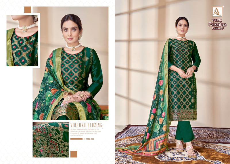 Alok Suit Falsafaa Edition Vol 9 Dola Jacquard Elegant Designer Suit Collection