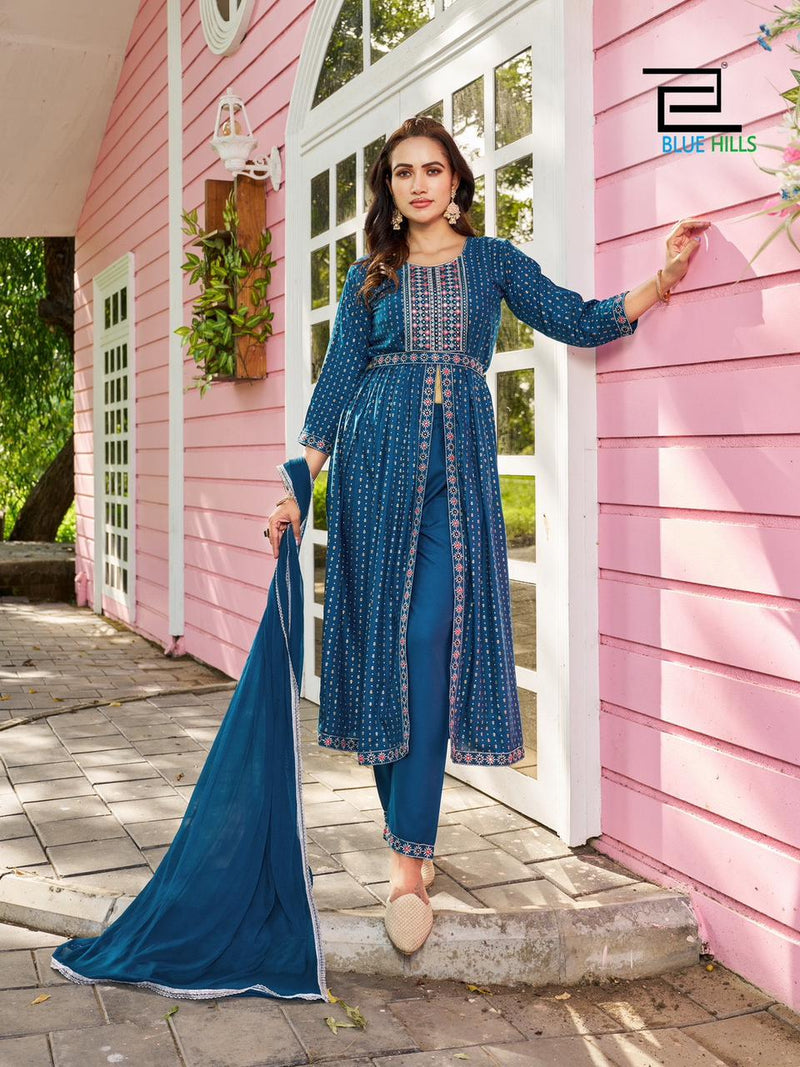 Blue Hills Fashion Reel Vol 1 Rayon Embroidery Printed Kurti Collection