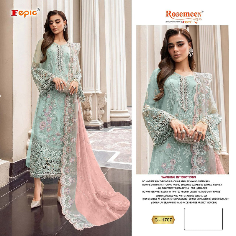 Fepic Suit Rosemeen C 1707 Georgette Embroidery Heavy Handwork Salwar Kameez