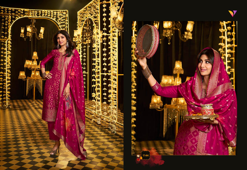 Vatsam Festive Collection Jacquard With Embroidery Designer Suit Collection