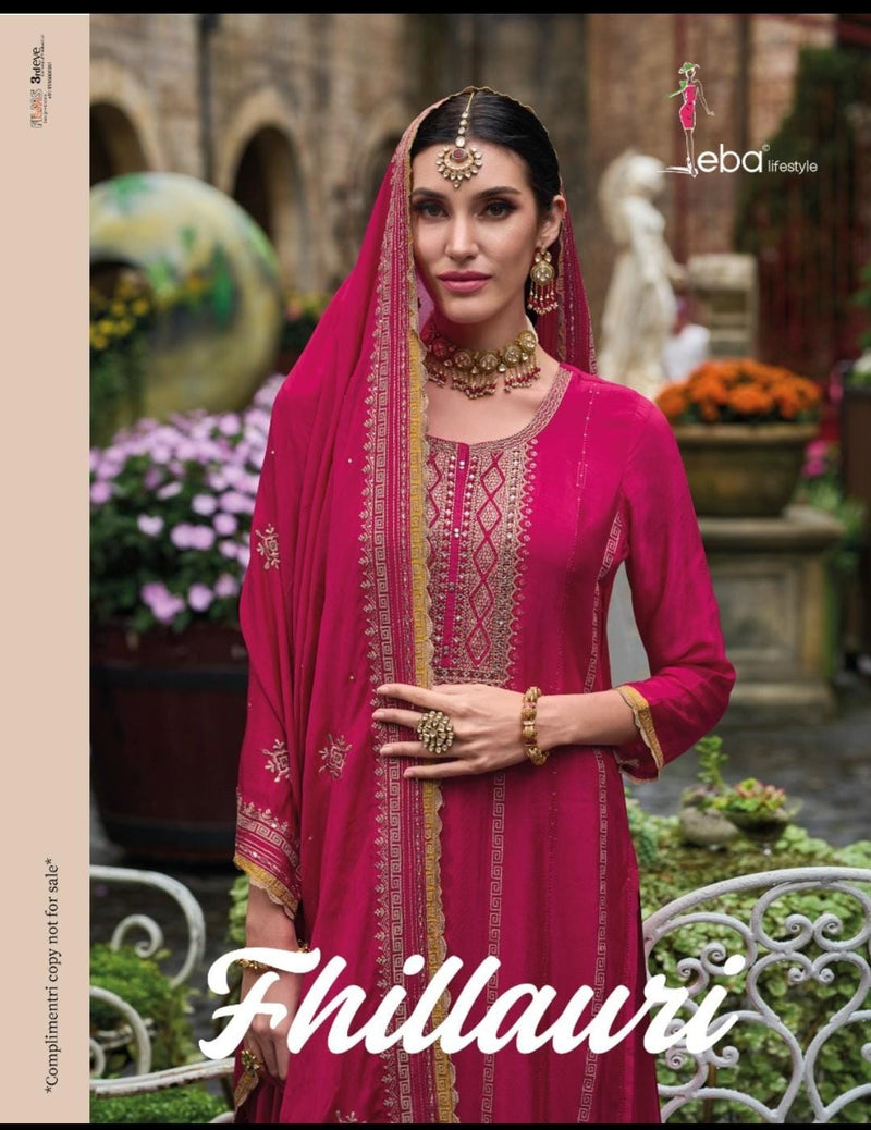 Eba Lifestyle Fhillauri Chinon With Embroidery Designer Salwar Suits