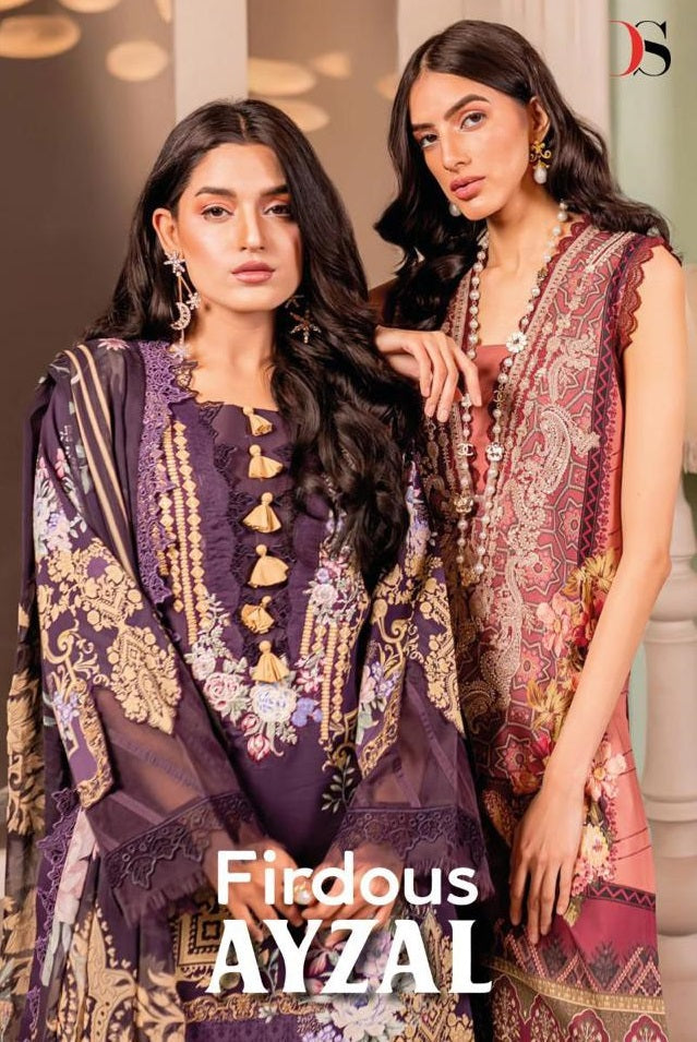 Deepsy Suits Firodus Ayzeal Cotton Print With Embroidery Patch Work Designer Suits