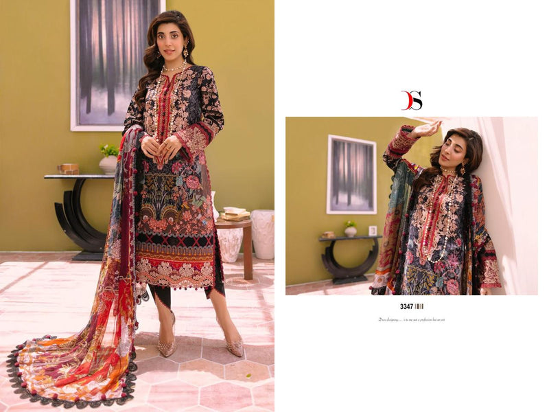 Deepsy Suits Firdous Bliss Lawn 23 Cotton Print With Fancy Embroidery Designer Salwar Kameez