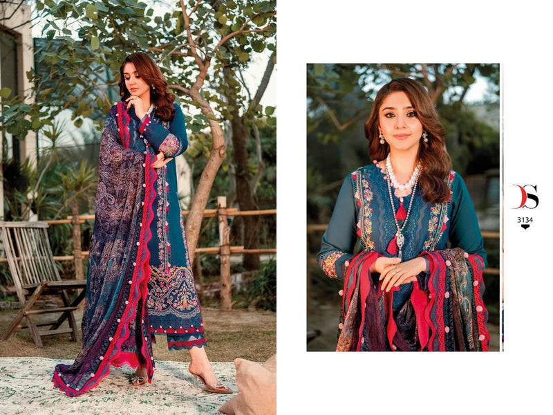 Deepsy Suits Firdous Ombre Embroidered Vol 2 Super Nx Cotton Embroidery Salwar Kameez