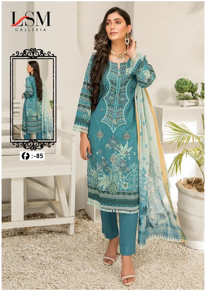 Lsm Galleria Firdous Queen Lawn Vol 8 Lawn Cotton Printed Salwar Kameez