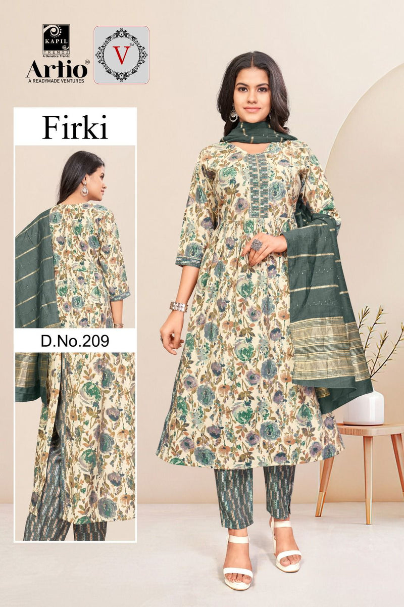 Kapil Trendz Firki Modal Print With Fancy Designer Kurti Combo