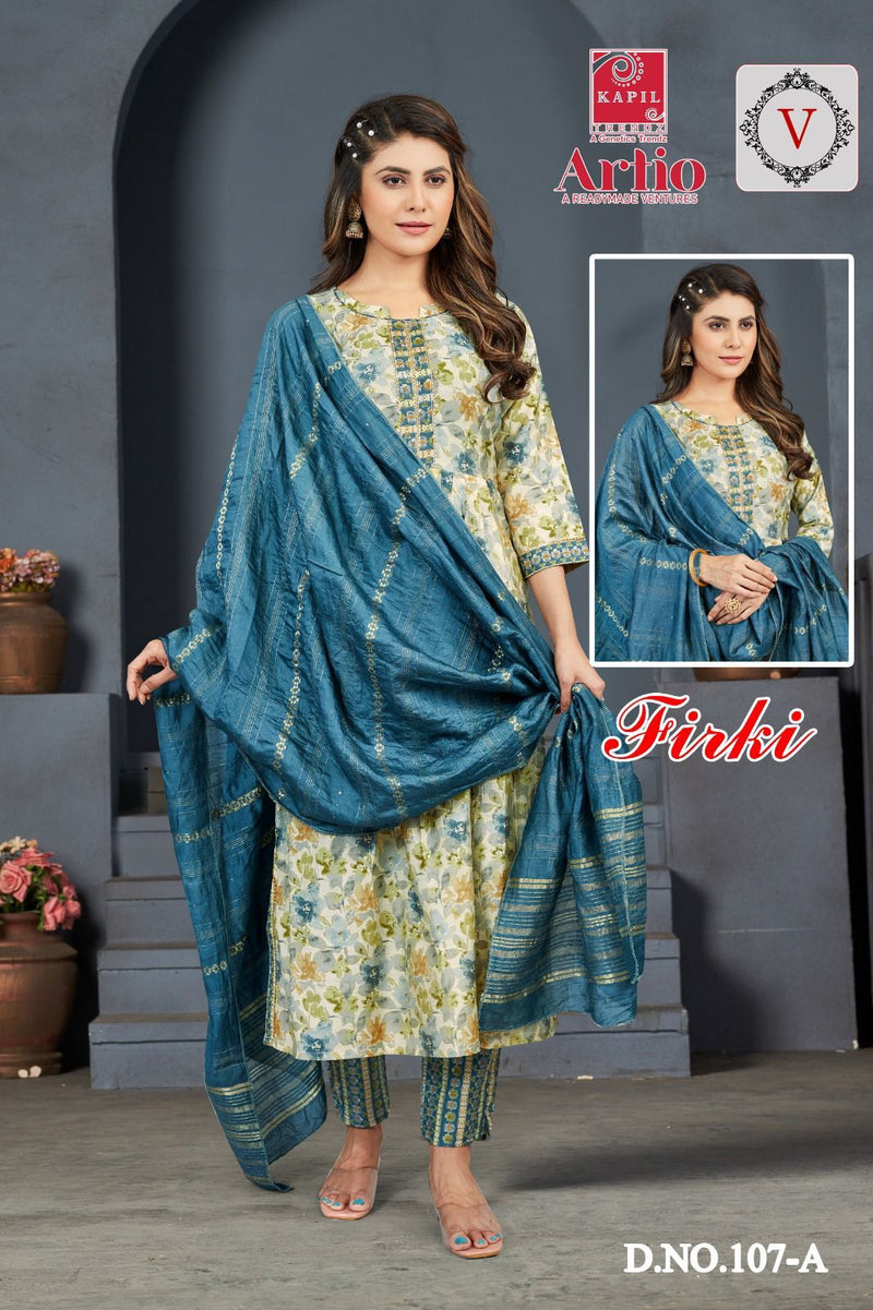 Kapil Trendz Firki Modal Print With Fancy Designer Kurti Combo