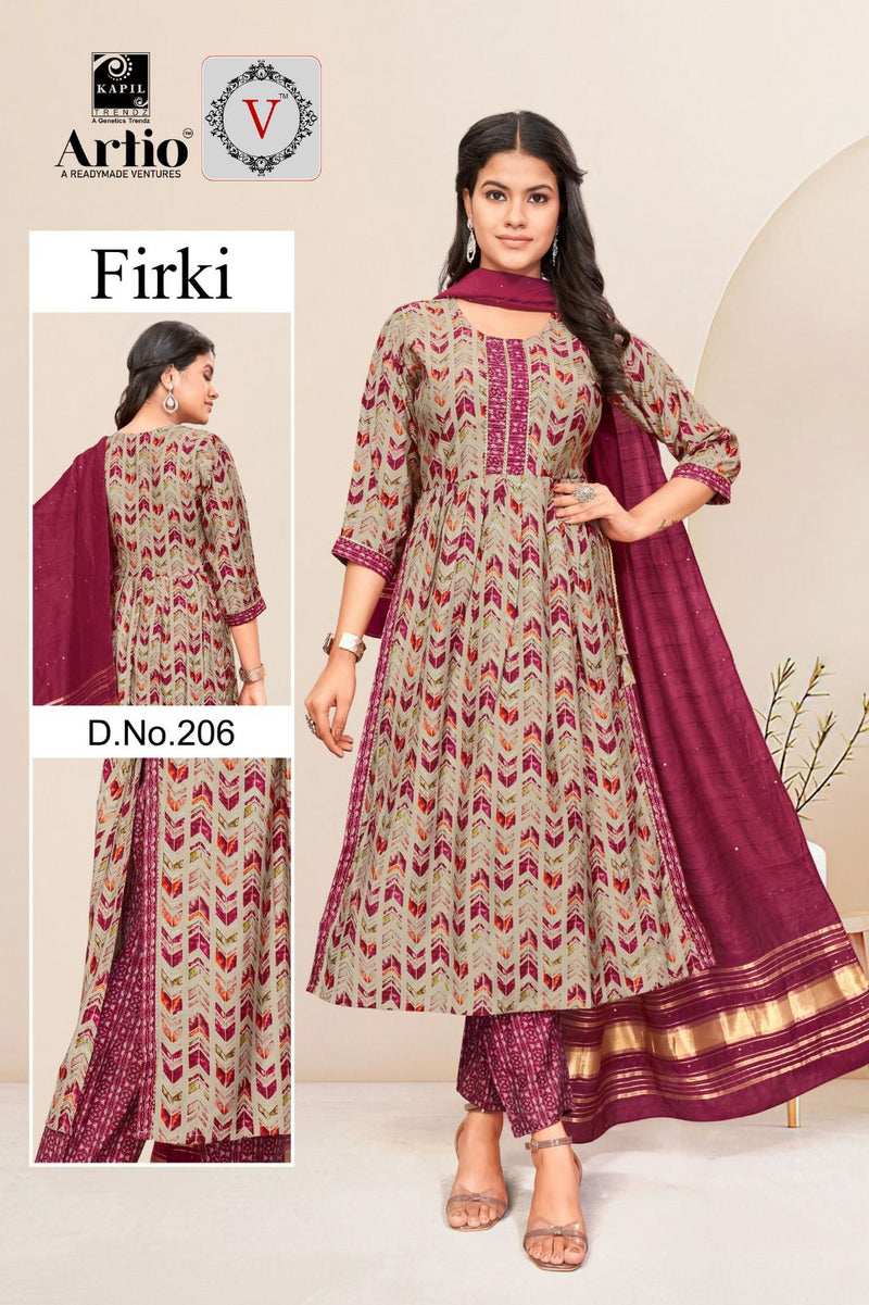 Kapil Trendz Firki Modal Print With Fancy Designer Kurti Combo