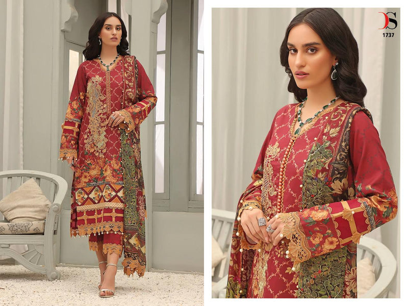 Deepsy Suit Firouds Queens Court 1737 Embroidery Work Stylish Designer Salwar Kameez