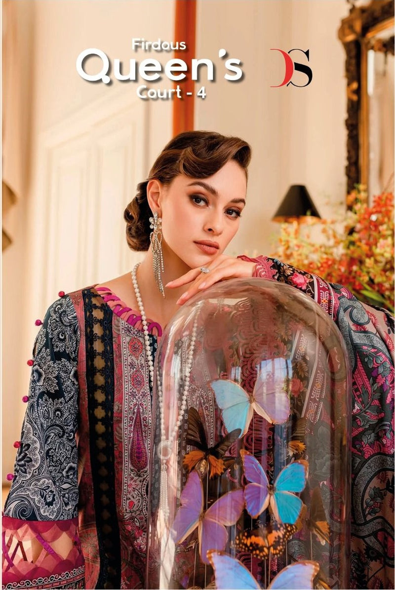 Deepsy Suits Firouds Queens Court Vol 4 Cotton Embroidery Designer Salwar Kameez