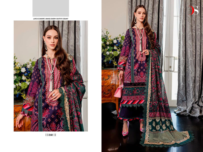 Deepsy Suits Firouds Queens Court Vol 4 Cotton Embroidery Designer Salwar Kameez