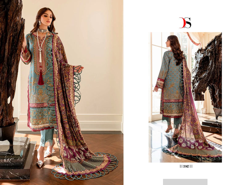 Deepsy Suits Firouds Queens Court Vol 4 Cotton Embroidery Designer Salwar Kameez
